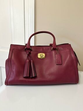 Coach Chelsea Legacy Leather Carryall Satchel